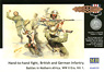 Hand-to-hand fight British and German Infantry, battles in Northern Africa (Plastic model)