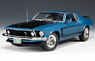 1969 Boss 302 Mustang (ブルーメタリック/ブラック) (ミニカー)