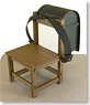 [Miniatuart] Miniatuart Petit Chair & School Bag (Black) (Unassembled Kit) (Model Train)