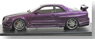 Nissan Skyline GT-R Vspec (R34) Midnight Purple II (ミニカー)