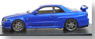 Nissan Skyline GT-R Vspec II (R34) Bayside Blue (ミニカー)