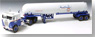 Freightliner COE “Gulf” ガスタンク付トレーラー (ホワイト/ブルー) (ミニカー)