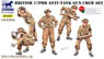 British 17 PDR Anti-Tank Gun Crew Set (5 Figures) (Plastic model)