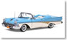 1958年 フォードフェアレーン オープン コンバーチブル (ブルー/ホワイト) (ミニカー)