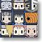 D4 Naruto Rubber Key Ring Collection Vol.2 10 pieces (Anime Toy)