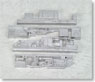 1/80 Machinery Under The Floor for NDC Kit (4pcs. for 1-Car) (Model Train)