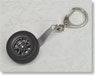 8 Spoke Wheel key chain (Black)