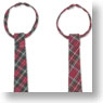 50cm Check Necktie Set (Red Tartan/Green Tartan) (Fashion Doll)