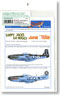 WW.II 米空軍 P-51D マスタング 第20戦闘群 第77飛行隊/第79飛行隊 `June Nite` & `Happy Jacks Go Buggy` デカール (プラモデル)