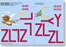 WW.II 英空軍 ハンドレページ ハリファックス 第427飛行隊London`s Revenge`DK186 ZL-L, `Yehudi!` DK226 ZL-Y デカール (プラモデル)
