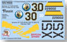WW.II U.S. Army Air Forces P-47D `Thunderbolt` 57th Combat Air Group 64th Fighter Squadron `Ponnie` etc. Decal (Plastic model)