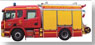 スカニア ダブルキャビン AluFire 3 消防車 ムルト・エ・モゼル消防署 (ミニカー)