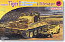 Tiger I Mid Production w/Zimmerit & Kubelwagen (Twin Pack) (Plastic model)