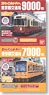 B Train Shorty Electrical Tramway 3 (Toden Type 9000 Red + Type 7000 Old Color) (2-Car Set) (Model Train)