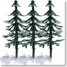 樹脂製完成樹木 針葉樹 7cm (3本入) (鉄道模型)