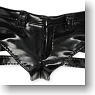 50cm Side Belt Short Pants (Enamel Leather Black) (Fashion Doll)