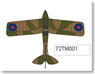 英空軍 デ・ハビランド タイガーモス 複葉戦闘機 (茶/緑 2色迷彩) (完成品飛行機)