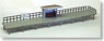 HO Scale Size Rural Platform (with Waiting Room /One Side) (Height-adjustable) (Model Train)