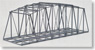 B42-2 曲弦トラス橋 (複線) (鉄道模型)