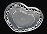 ミニチュア食器 (透明なハートのお皿/87mm) (素材)