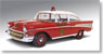 1957 Chevy Bel Air 消防指揮車 (レッド/ホワイト) (ミニカー)