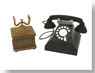 [Miniatuart] Miniatuart Petit ; Black telephone (Unassembled Kit) (Railway Related Items)