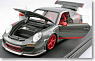 Porsche 911 (997) GT3 RS (グレー) フル開閉モデル (ミニカー)