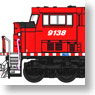 (HO) SD90/43 MAC CP Golden Beaver (Red/Gold Logo/White letter) (No.9138) (Model Train)