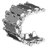 Workable Track Links for PLA Crawler Track for Type 83 (Plastic model)