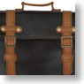 50cm School Bag (Dark Brown/Camel) (Fashion Doll)