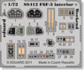 F6F-3 interior S. A. Weekend Color Etching Parts (w/Adhesive) (Plastic model)