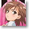 [To Aru Kagaku no Railgun] Button Charm Strap [Misaka Mikoto] (Anime Toy)