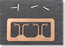 高圧引込回路 (EF58用) (2両分) (鉄道模型)