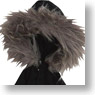 LSS Furhood Mods Coat (Black) (Fashion Doll)