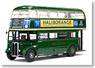1948年 ルートマスター ロンドンバス RT1045 - JXN73 ( グリーン) (ミニカー)
