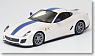 フェラーリ 599GTO パールホワイト/ダークブルーストライプ (ミニカー)