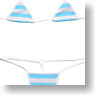 `Simapan` 1/1 Brassiere & Shorts Set (Sky Blue) One-size-fits-all (Fashion Doll)