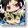 [Durarara!!] Pin Badge 2 peces [Chibi Izaya Psychedelic Ver. & Chibi Shizuo Tsugaru Ver.] (Anime Toy)