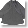 50cm Black Raven Clothing コルネイユ ロングスカート (グレーストライプ) (ドール)
