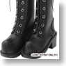 50cm Black Raven Clothing Corneille Long Boots (Black) (Fashion Doll)