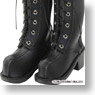 50cm Black Raven Clothing Corneille Middle Boots (Black) (Fashion Doll)