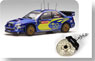 スバル インプレッサ `04 WRC #1 (ラリージャパン優勝) 【ブレーキディスク･キーチェーン (ブラック)】 (ミニカー)