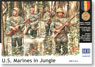 US Marines in Jungle, WW II era (4pcs) (Plastic model)