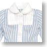 Blue Bird`s Song Collar Separated Round Collar Blouse (Saxe Stripe) (Fashion Doll)