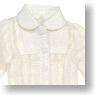 Blue Bird`s Song Collar Separated Round Collar Blouse (White Stripe) (Fashion Doll)