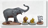 Animal Series (1) : Elephant, Zebra, Lion (Model Train)