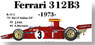 Ferrari 312B3 `73 ItalianGP (Metal/Resin kit)