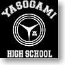 Persona 4 Yasogami High School Hooded Windbreaker Black x White S (Anime Toy)