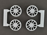 Volkswagen Golf Wheel Set for Fujimi Fahrenheit Version (Golf Limited Edition 1500 Worldwide) Wheel (Model Car)