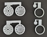 Fuso Aero Queen SHD Alcoa Wheel Set 10 Hole Type for Fujimi include 2 Front ,2 Rear Wheel (Model Car)